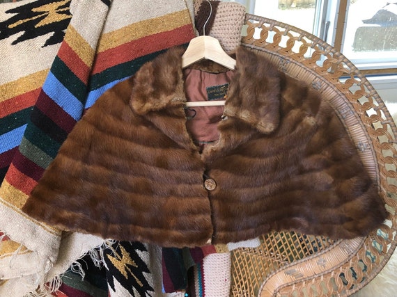 Vintage Lord & Taylor Fur Capelet