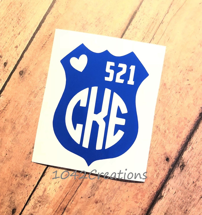 Wifey Blue Badge 4/" Oracal 651 Vinyl