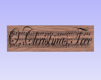 O Christmas Tree - Christmas song - CRV, SVG, dxf, ai, eps, Aspire file, Vcarve. CNC router, Plasma, Laser