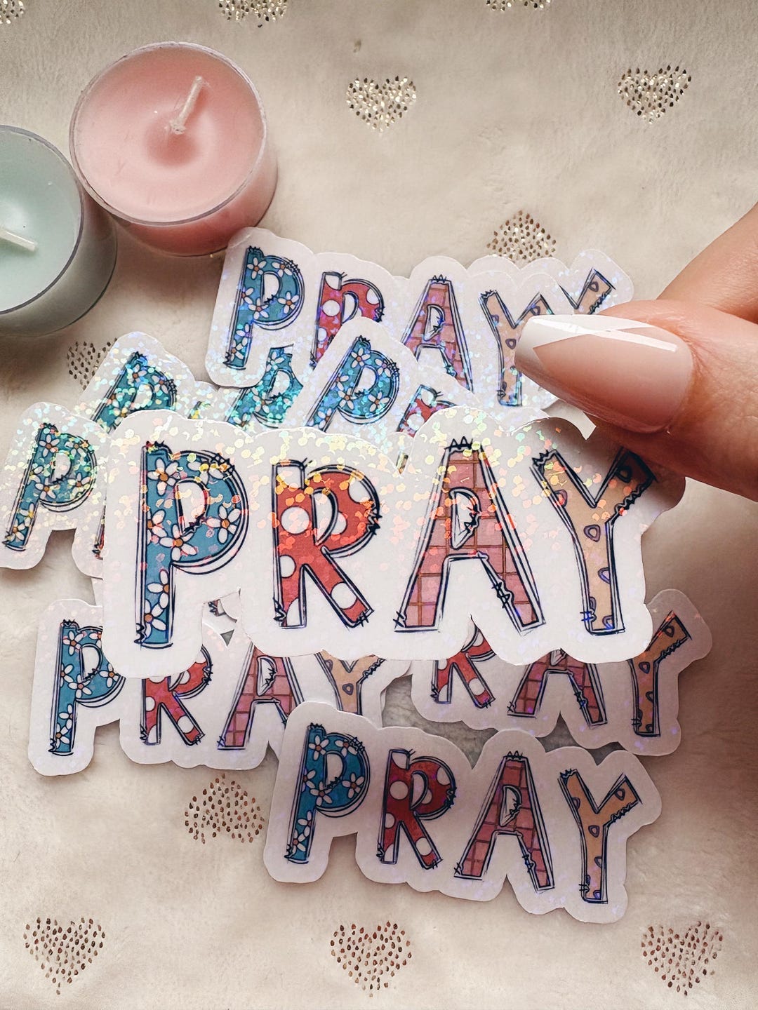 Pray Sticker, Cute Christian Sticker, Faith Stickers, Bible Verse ...