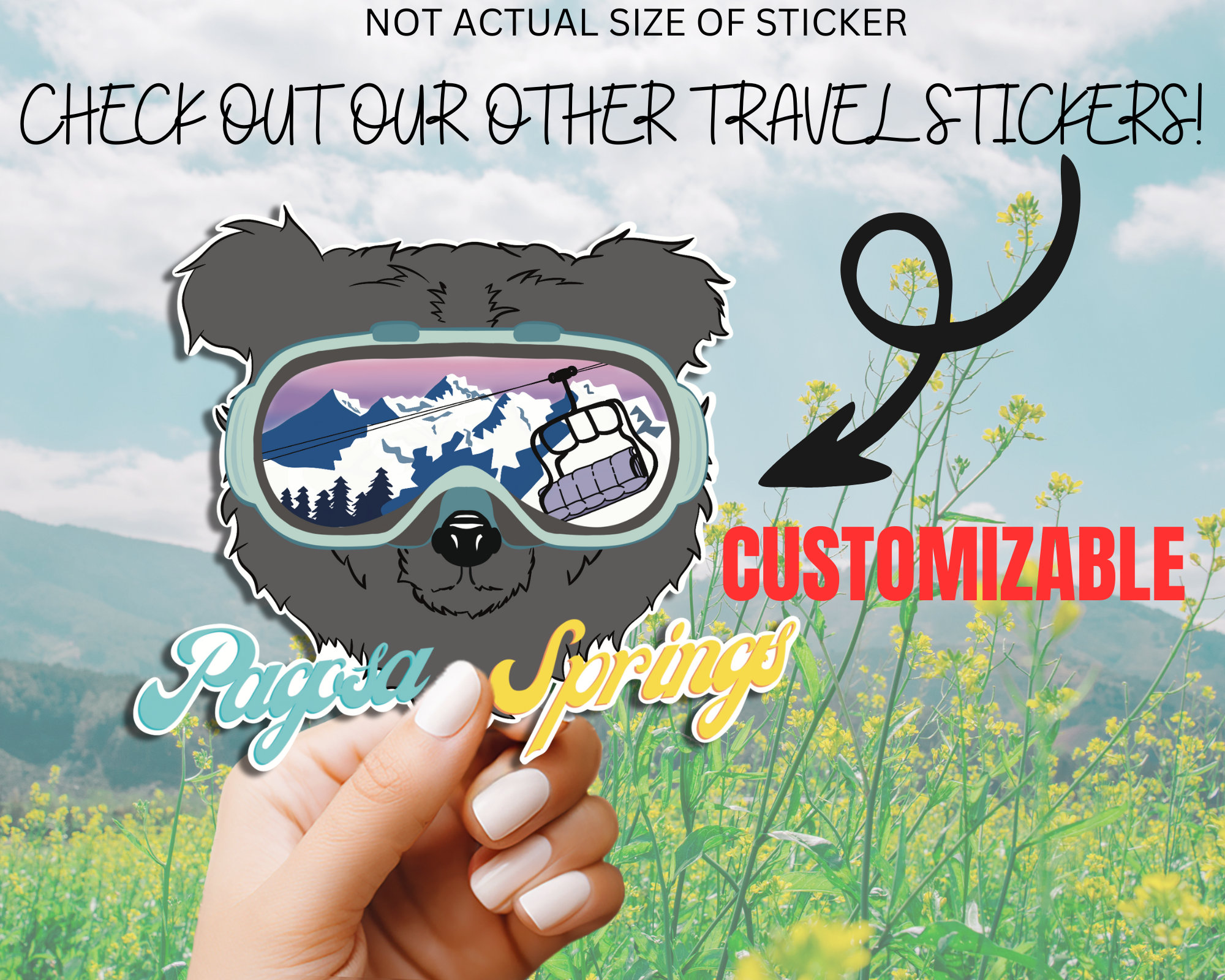 National Park Stickers, Mount Rainier, Glossy Vinyl Stickers ...