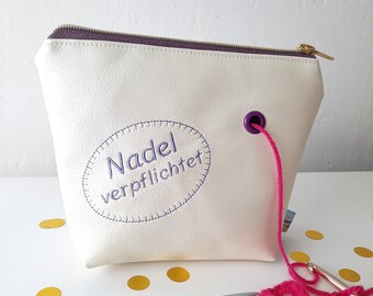 Knäuel - Tasche "Nadel verpflichtet" , klein