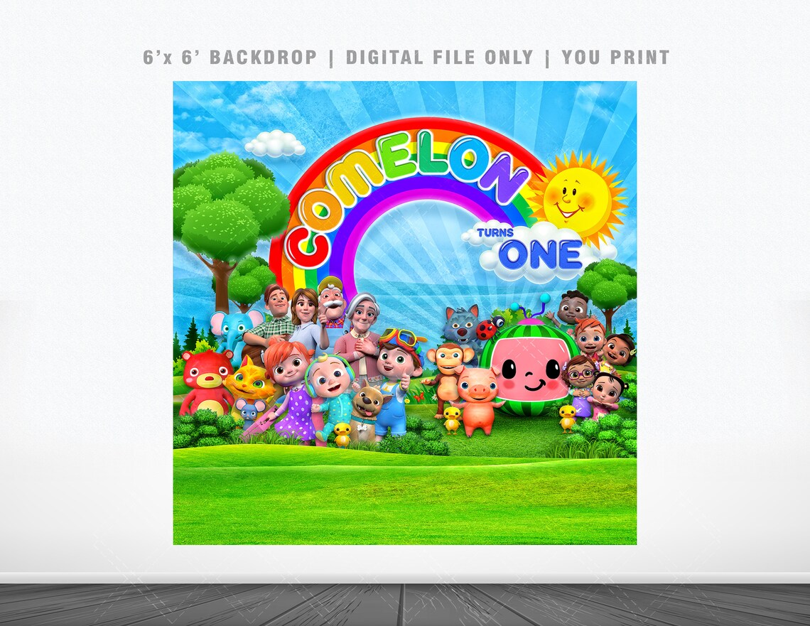 8X8Ft. Personalized Digital Backdrop Etsy