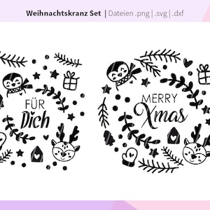 Plotter file | Christmas ornaments set - SVG file Christmas - SVG file Christmas houses - Plotter file XMAS