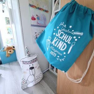Turnbeutel mit Namen fürs Schulkind | personalisierter Turnbeutel zum Schulstart | Einschulung Geschenk 2025 | Turnbeutel Schulkind