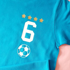 Geburtstag Fußball Shirt Fußball 1 10 Jahre Fußball Trikot Geburtstag Namen & Zahl Geburtstagsshirt Jungen Bild 8