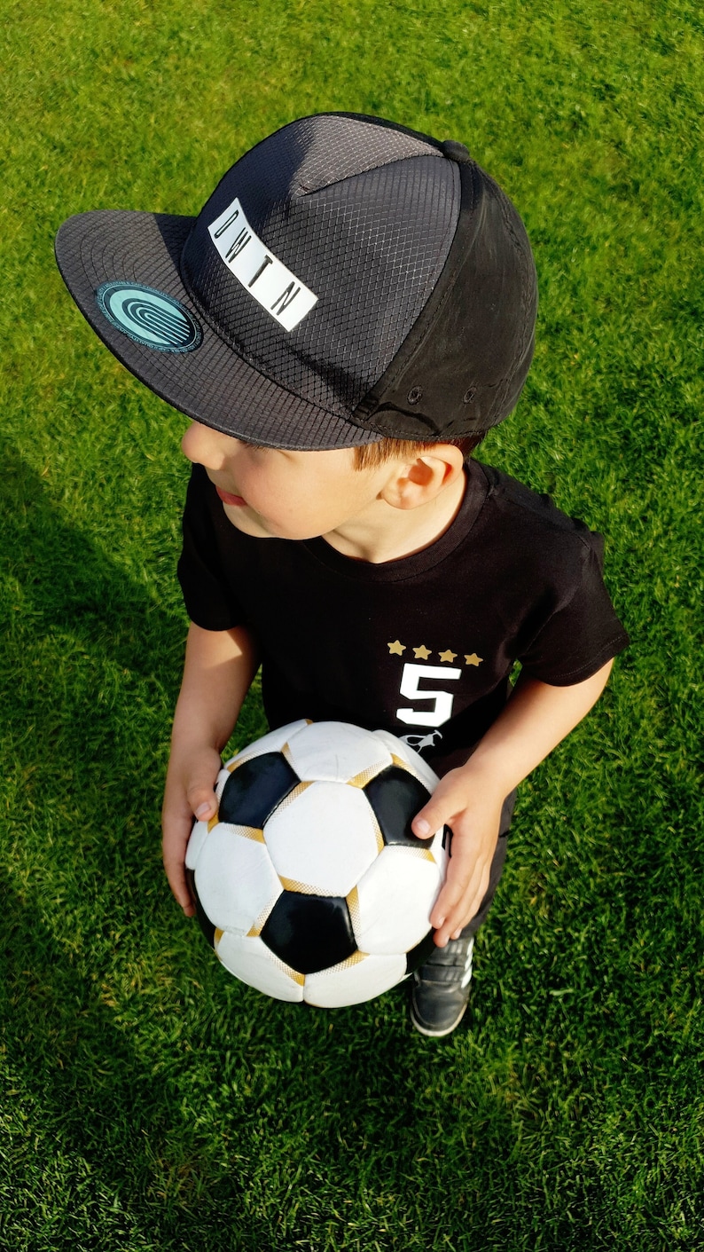 Geburtstagsshirt Fußball Kindershirt 5 Jahre schwarz | nähfein