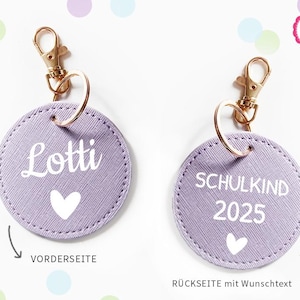 Plüsch Schlüsselanhänger Einschulung - Glücksbringer Schulkind Mit Karte