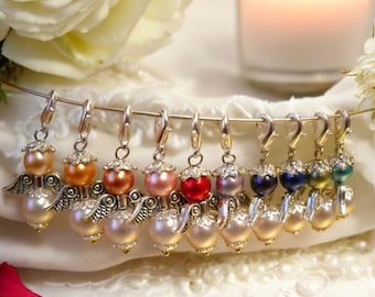 20 / 50 Pearl Angel Guardian Angel Pearl Angel Craft Set Kits for Handmade Angel Pendants Make Yourself