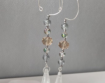 Kronleuchter Glas Tropfen Kristalle Perlen facettiert Vintage Weihnachtsbaum Hochzeit Dekorationen Handwerk