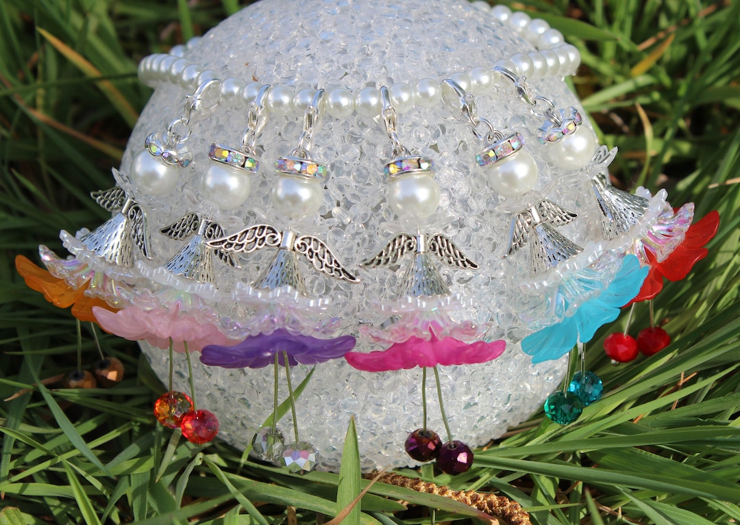 6 Angel Flowers Elves Pendants Long Legs Lucky Charm Party Bags