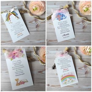 Cadeau invité graine de fleur pendentif fleur verre avec graines de fleurs, mariage, baptême, communion, scolarisation