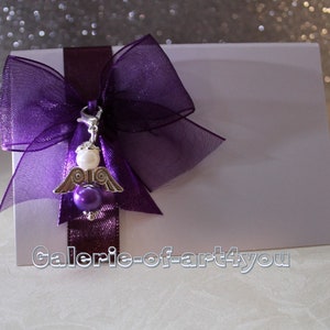 10 tabel kaarten plaats kaarten Angel violet cadeau voor bruiloft verjaardag doop communie