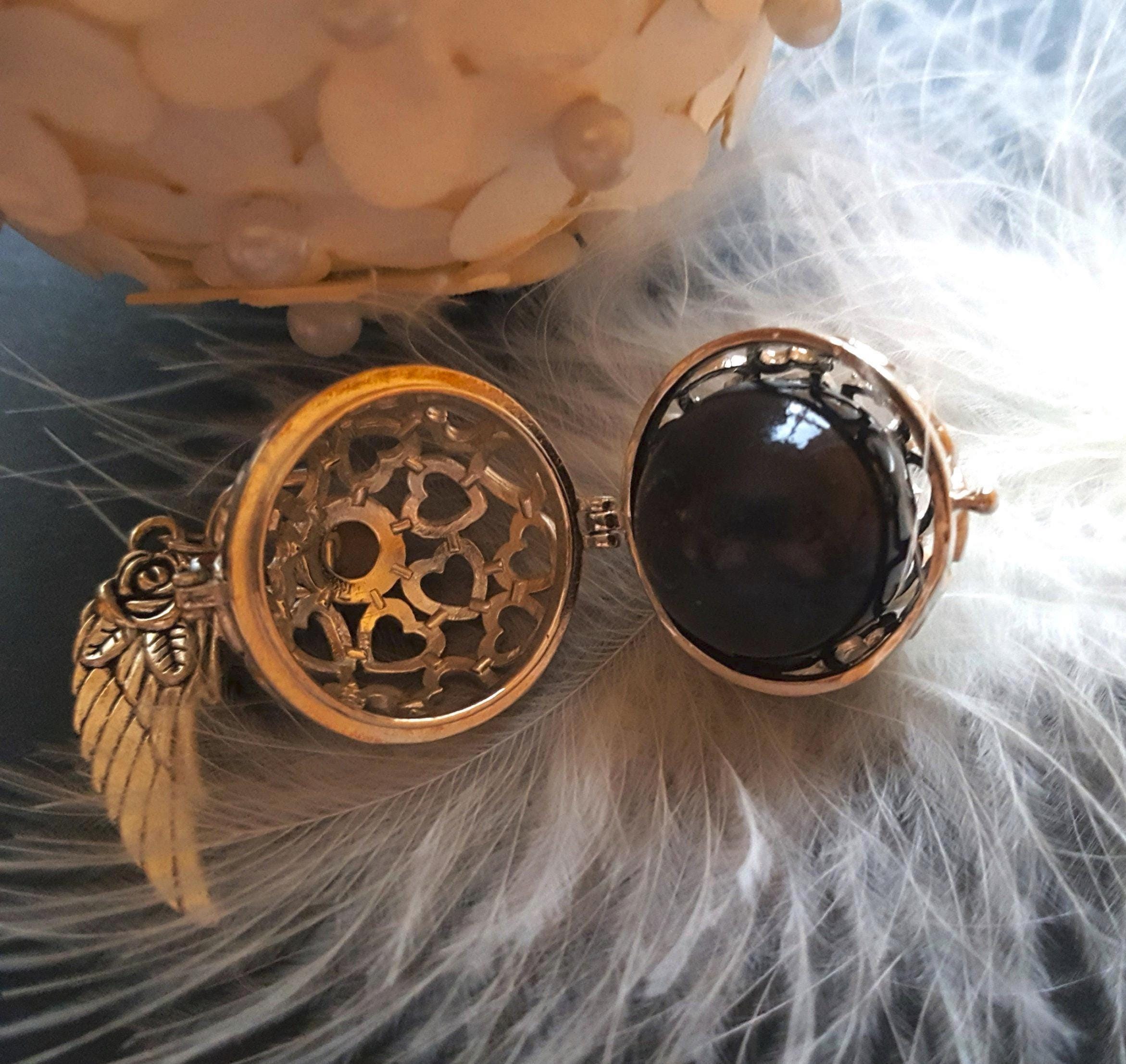 Angel Caller Angel Caller With Angel Wings, Heart-shaped Bell, Chime Ball / Necklace ...