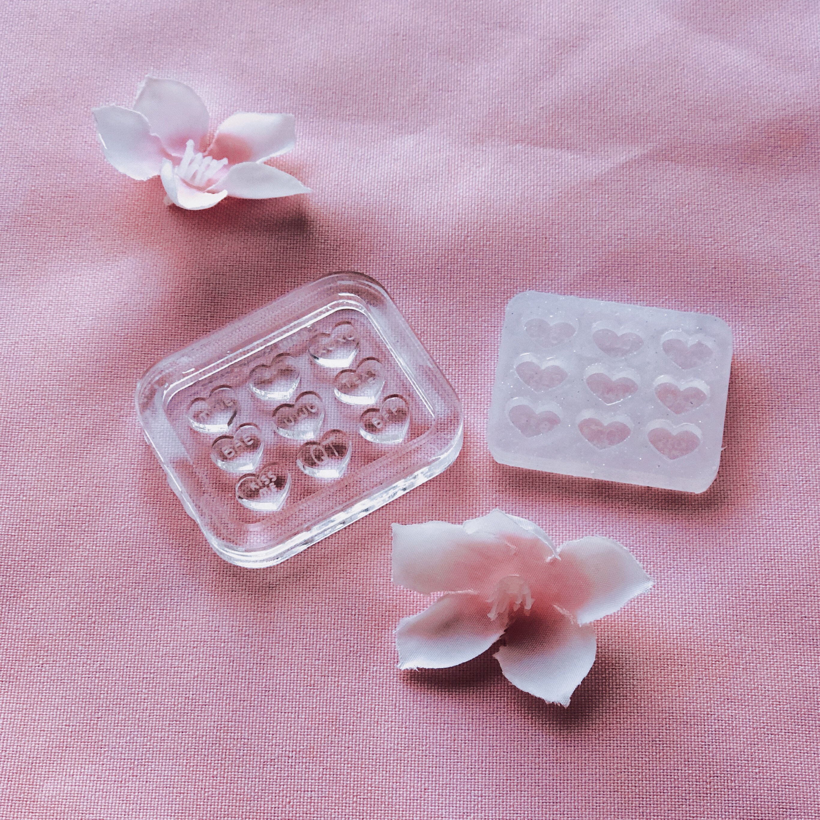 Dengmore Silicone Moulds for Wax Melts Wax Melt Moulds Silicone 25 Heart Mould Sweet Moulds Mini Candy Molds Silicone Shape for Love Chocolate Soap