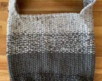 Handknitted Bag - Shades of Gray