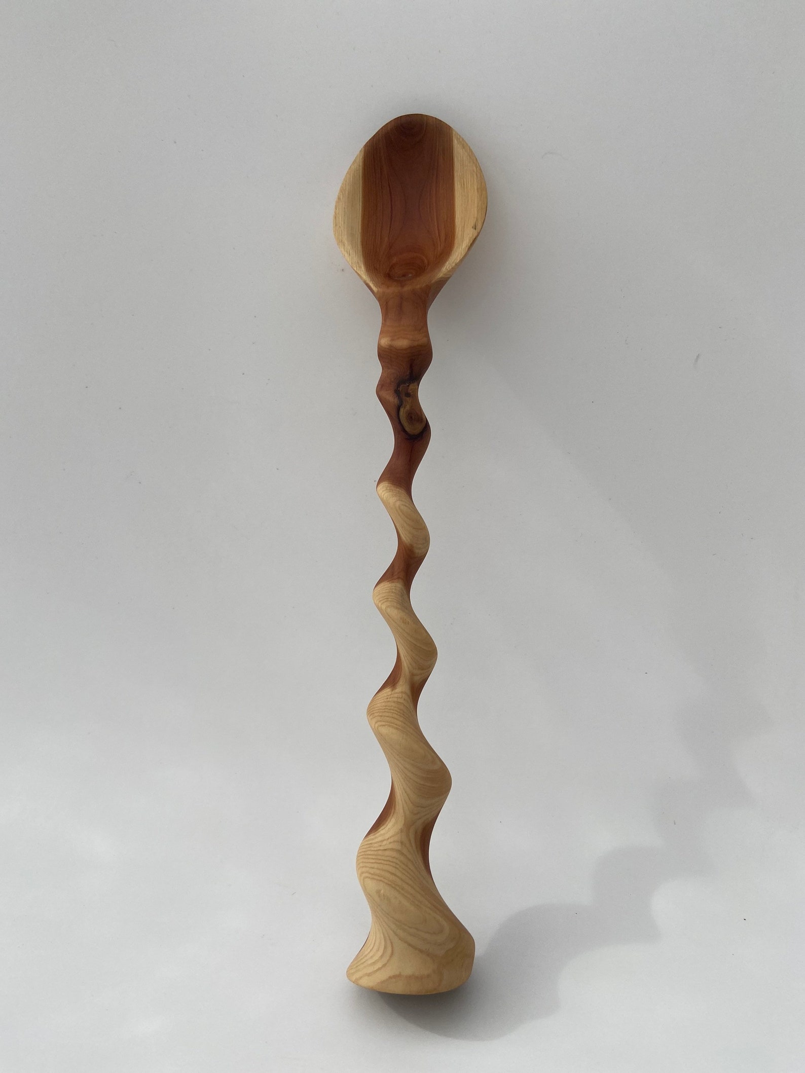 Hand Carved Cedar Spoon Etsy