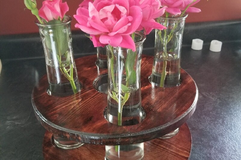 Wooden Vase Holder Etsy