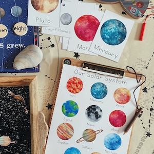 Solar System Flash Cards and Poster | Our planets printable resource