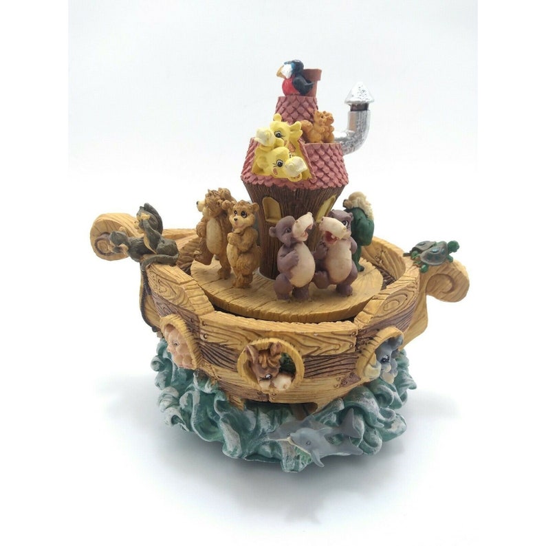 Vintage Dimensional Noah's Ark Music Box W/ Dolphins | Etsy