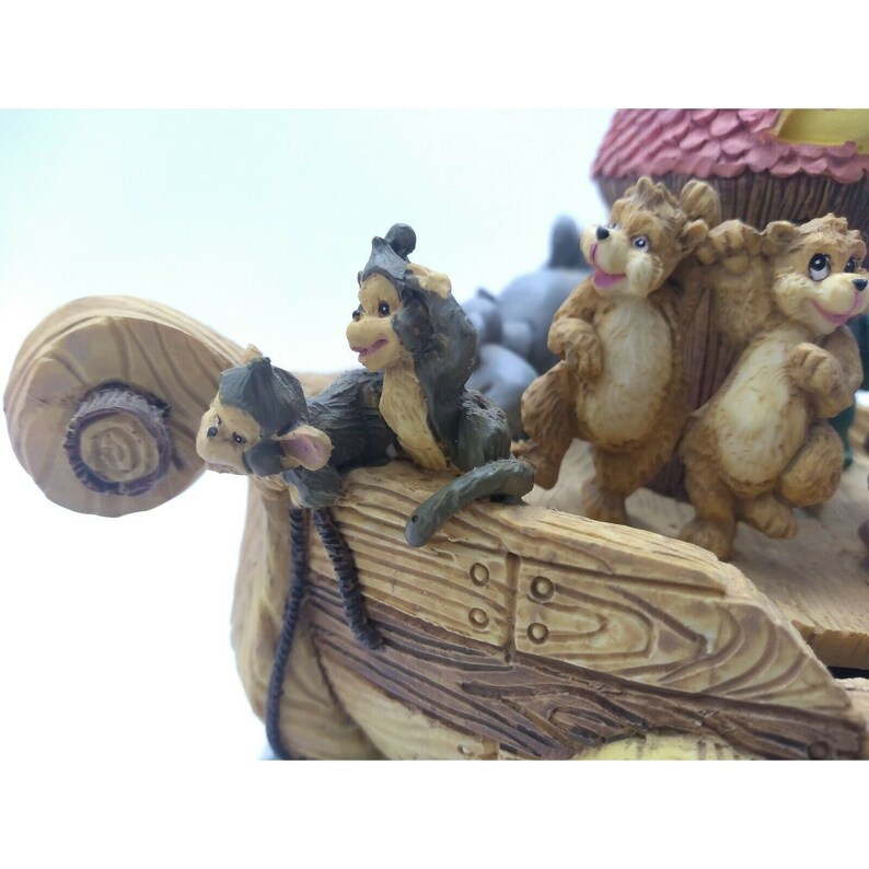 Vintage Dimensional Noah's Ark Music Box W/ Dolphins | Etsy