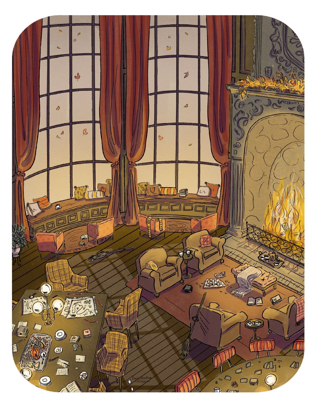 Wizard House Pride Bravery Common Room, Lion - Etsy