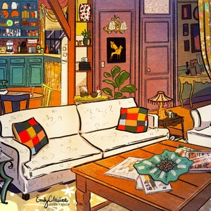 FRIENDS™, Monica's Apartment Building Canvas Print