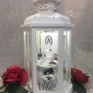 50th Wedding Anniversary Gift..personalized Lantern lighted