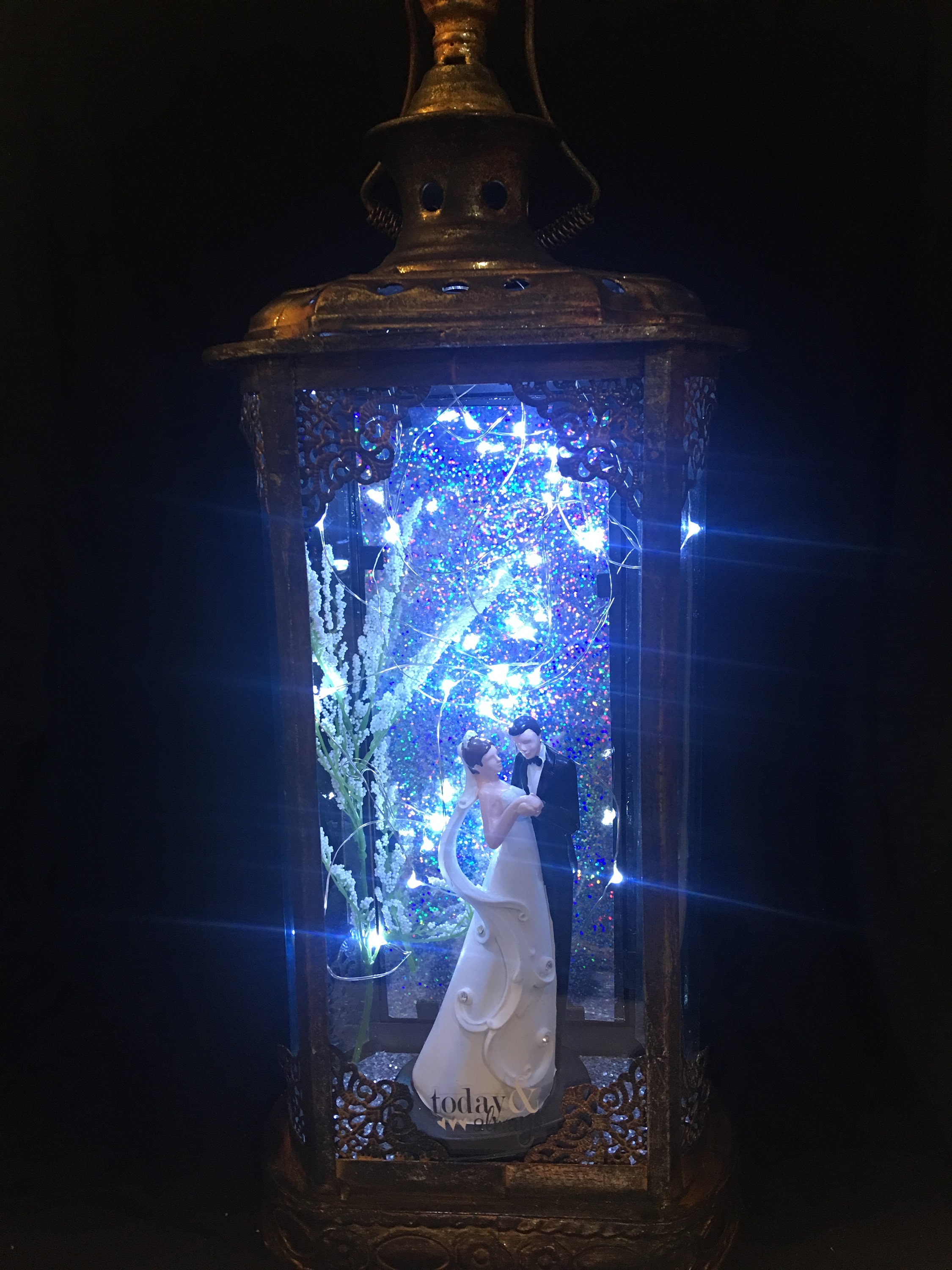 Lighted Wedding Lantern Centerpiece
