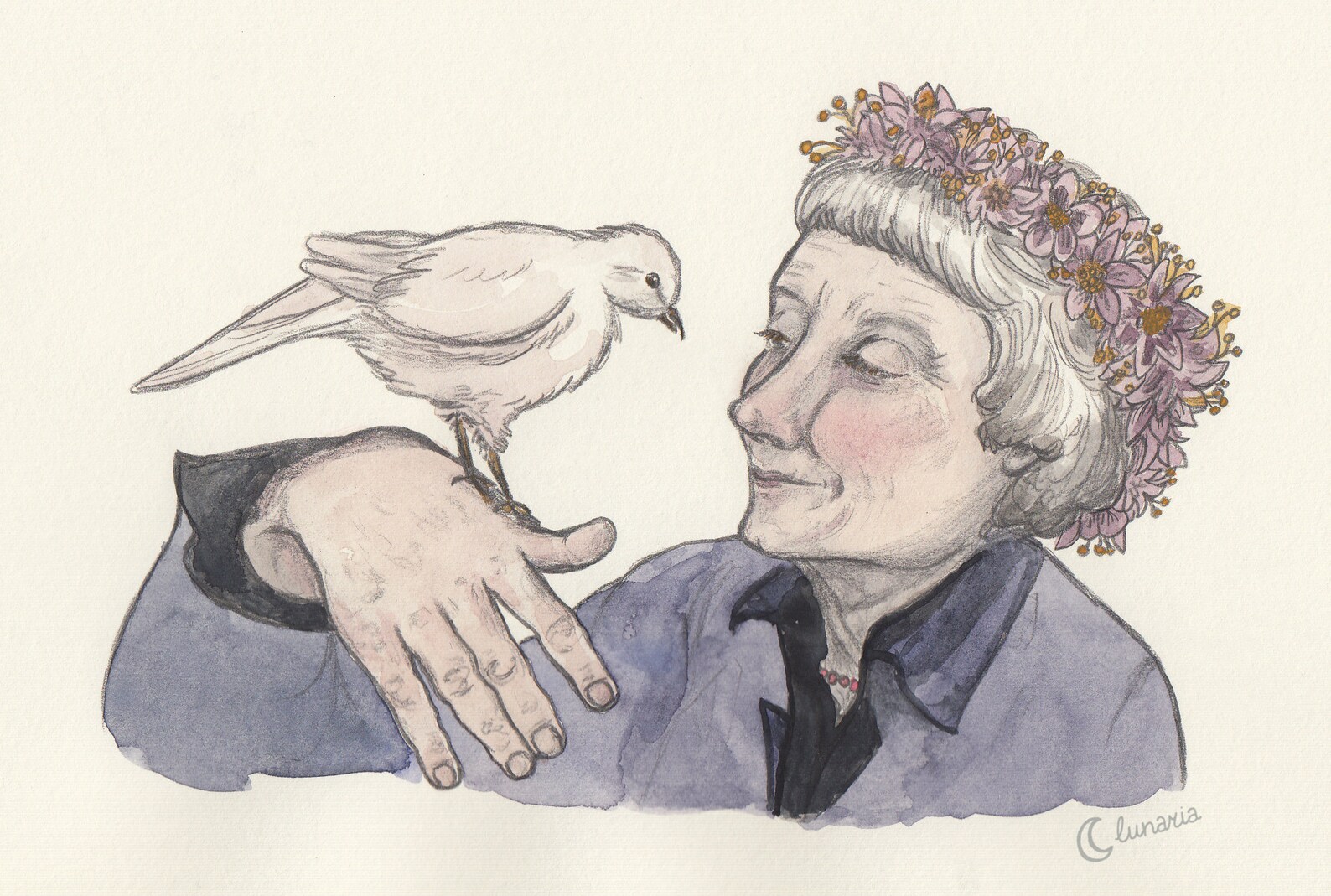 Astrid Lindgren, a Portrait // Printable Graphic - Etsy