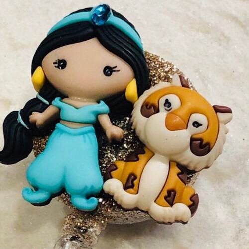 Graphics And More Retractable Badge Holder - Opal October Birthstone Design ID Card Reel