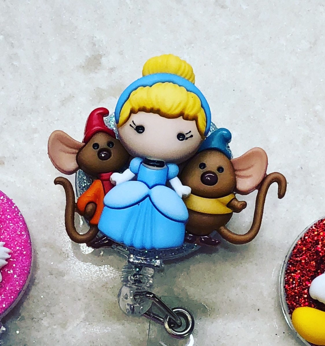 Blue Princess With Mice Id Badge Holder With Retractable Etsy Blue Princess With Mice Id Badge Holder With Retractable Etsy