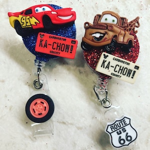 Car ID badge holder with retractable reel clip, new grad gift idea, nurse, student, doctor graduation