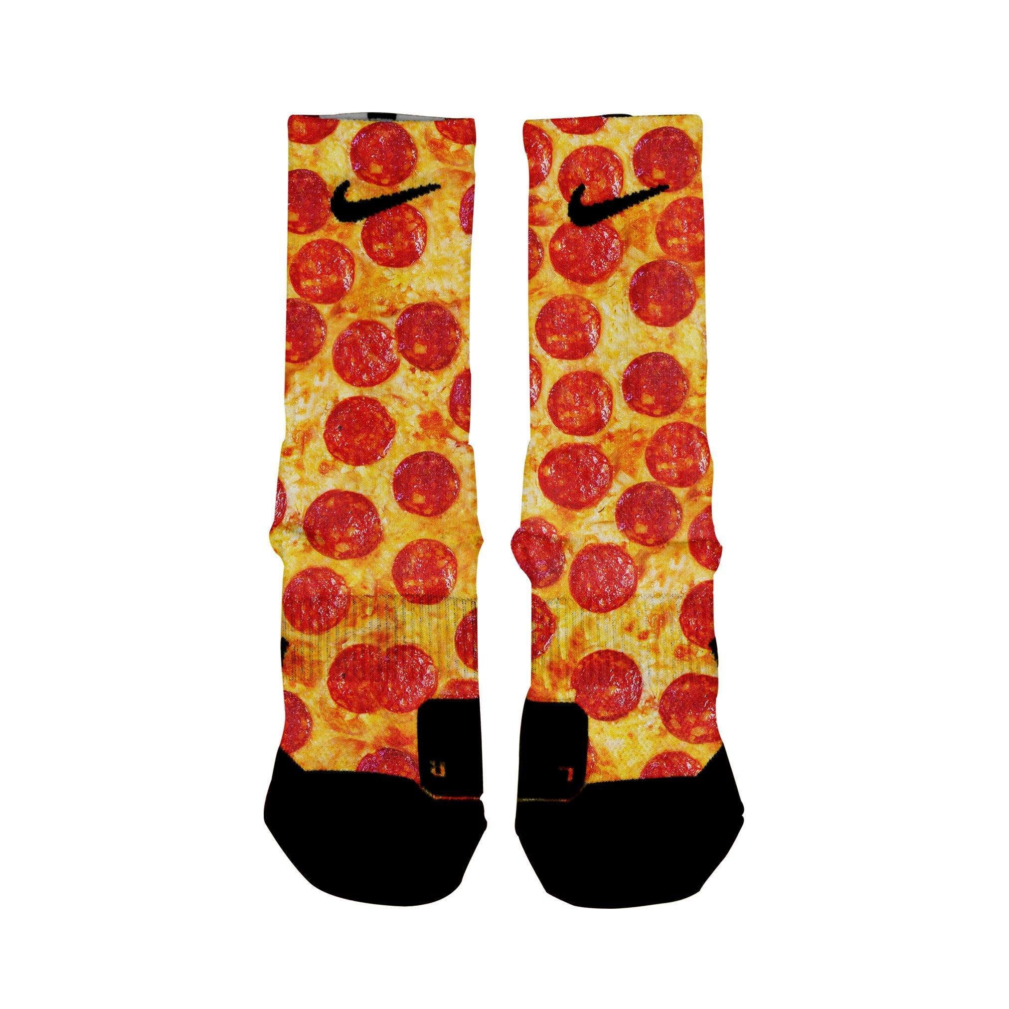 PIZZA Custom Nike Elite Socks All Shoe Sizes Perfect Funny | Etsy