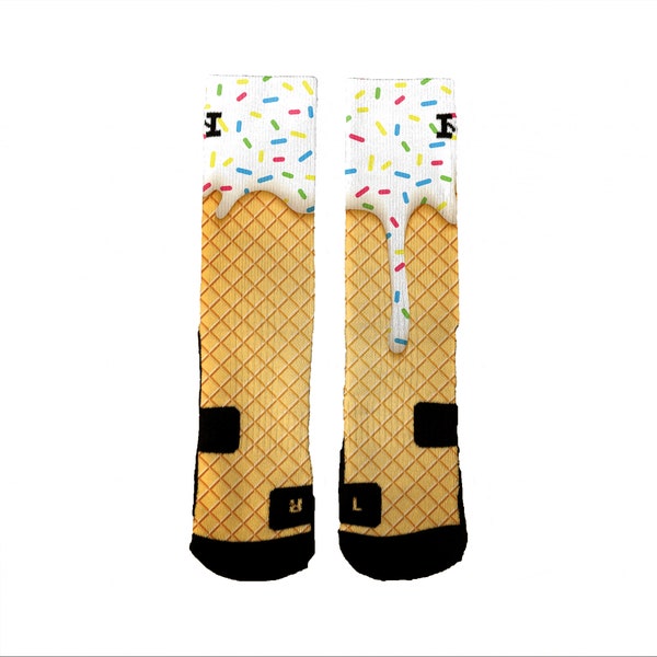 Ice Cream HoopSwagg Customized Socks, All Shoe Sizes, Perfect Funny Gift, Cute Gift,