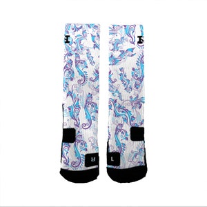 Emma&#39;s Hennas HoopSwagg Customized Socks, All Shoe Sizes, Perfect Funny Gift, Cute Gift,