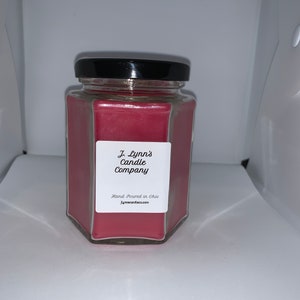 Love Spell Scented 9 Ounce Hexagon Jar Candle