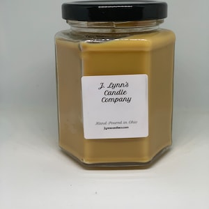 Cashmere Scented 9 Ounce Hexagon Jar Candle