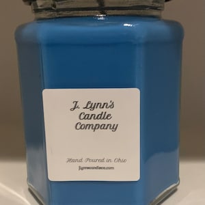 Blueberry Cheesecake Scented 9 Oz Hexagon Jar Candle