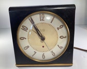 Clock, Alarm Clock, Bedside, Model S6-D, Electric, Westclox, Big Ben, Clock, Bakelite Case, Antique, Vintage