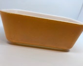 Pyrex Glass Refrigerator Container 0502 Storage Fridge Vintage Yellow Daisy Fridgie 502 Sunflower Citrus Orange Kitchenware Dishes