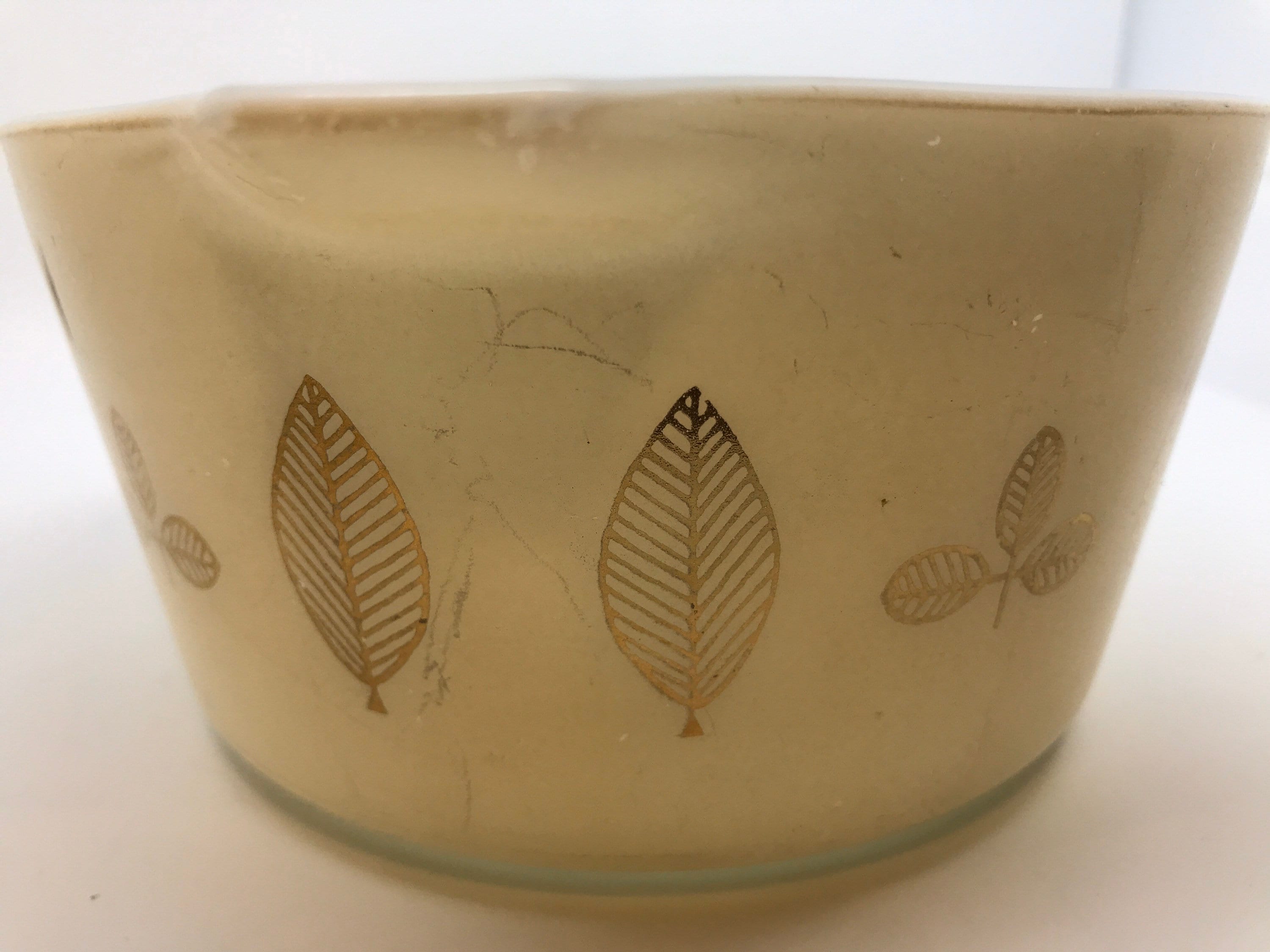 Pyrex Gold Leaf 473 Mid Century Pyrex Buffet Twins 473 1 Qt Etsy