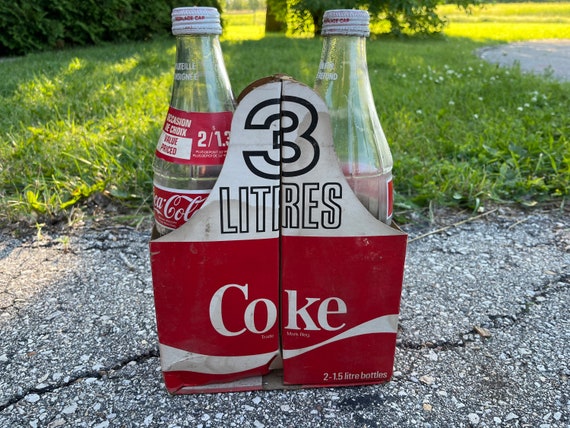 Coca Cola Glass Coke Bottle 1.5L Canada Vintage Collector Item