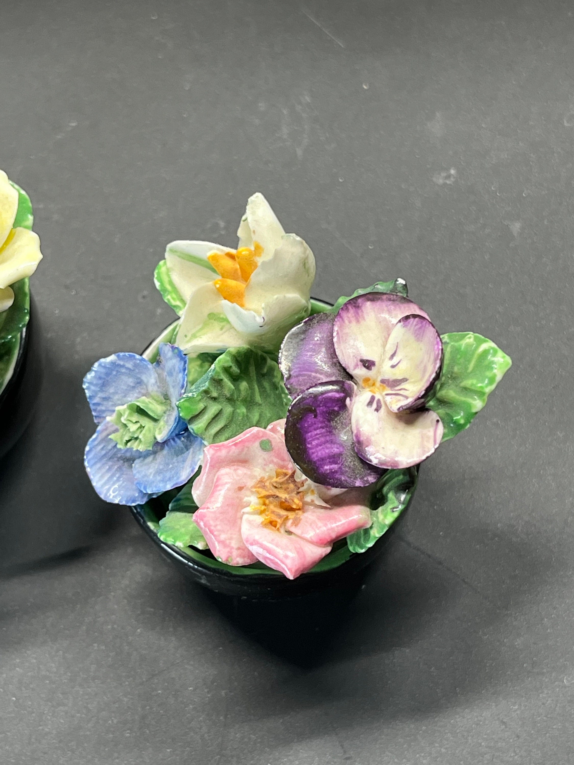 Floral Figurine, Coalport, Miniature, Bone China, Made in