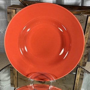 Genuine SyscoWare Serving Bowl Vintage Made in USA Pottery Coral or Salmon Colour Restaurant Ware