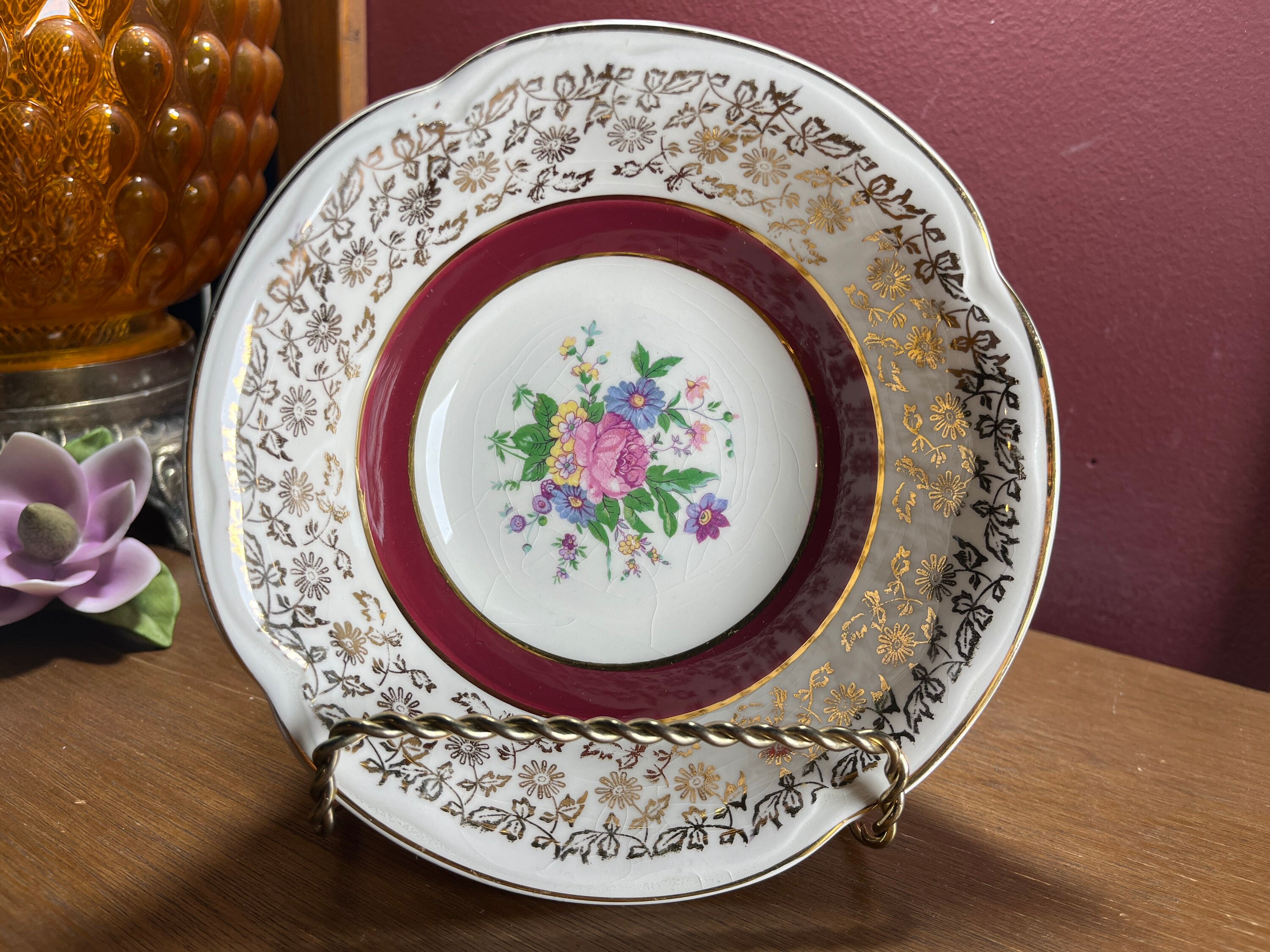 Empire Porcelain社 イギリスビンテージ皿 4枚セット 1950年 Empire England - Etsy Canada