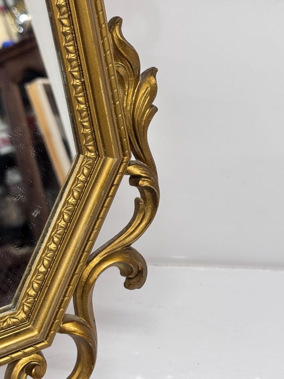 ヴィンテージ シロッコ ゴールド ウォールミラー：ハリウッド