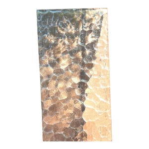 Glass Panel  Decorative Long Skinny Pebbled Optic Vintage MCM Mid Century partition Home renovation Reclaimed Material Home Decor Ripple
