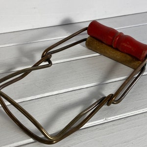 Canning Jar Lifter Wood and Metal Vintage Kitchen Utensil Antique Wood Handle Country Farmhouse Kitchen