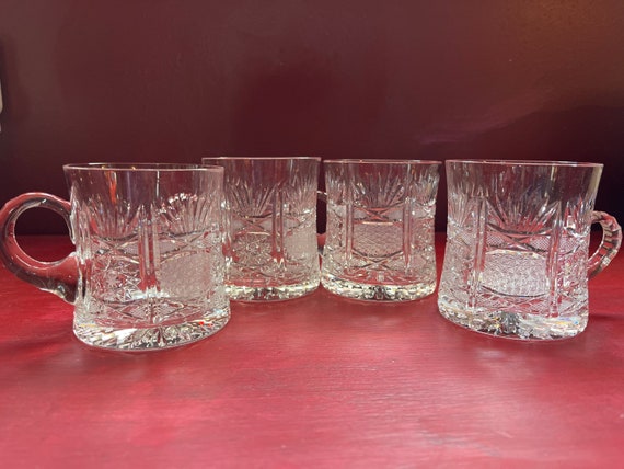 Mug Cut Crystal Glasses Coffee Mug Glass Star Pinwheel Pineapple